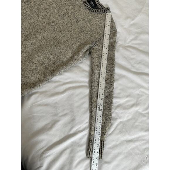 Zara Knit Oatmeal Crew Neck Sweater Dress Tunic Sz Small - Picture 10 of 12